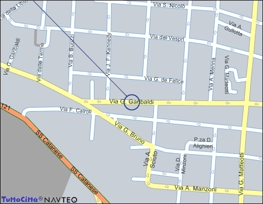 Cartina di Misterbianco